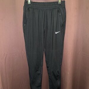 Nike Black Dri-FIT Training Shorts with White Swoosh